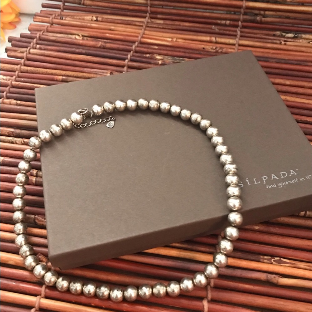 Silpada Sterling Silver .925 Silver Bead Ball Chain Necklace